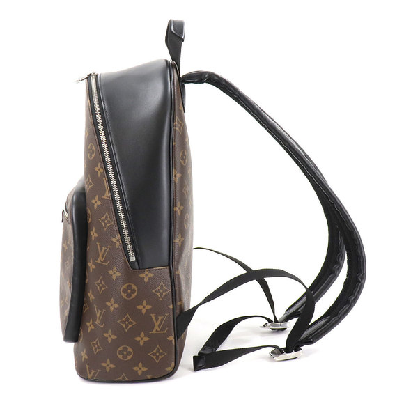 Louis Vuitton Monogram Macassar Josh NV Backpack Rucksack Brown Black - Picture 3 of 9